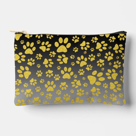 Gouden metalen patroonpoten op gradiëntachtergrond etui (Voorkant)