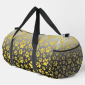 Gouden metalen patroonpoten op gradiëntachtergrond plunjezak (Rechterhoek)