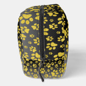 Gouden metalen patroonpoten op gradiëntachtergrond toilettasje (Rechts)