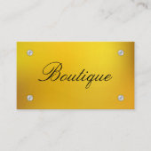 Gouden | Metalen schroeven Visitekaartje (Voorkant)