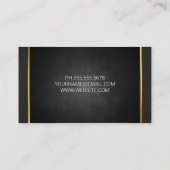 Gouden Metalen Trim | Personal Trainer | Handgewic Visitekaartje (Achterkant)