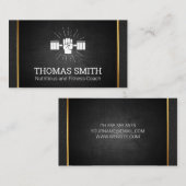 Gouden Metalen Trim | Personal Trainer | Handgewic Visitekaartje (Voorkant / Achterkant)