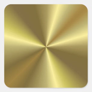 Gouden metalen uitstraling modern lege sjabloon el vierkante sticker