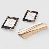 Gouden Metallic Bloemstuk Trouwprogramma Handwaaier (Niet-gemonteerd)