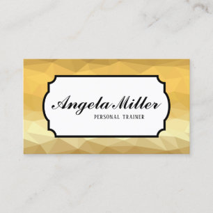 Gouden metallic elegant luxe visitekaartje