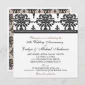 Gouden Metallic Elegante 50e Verjaardagsfeest Kaart (Voorkant / Achterkant)