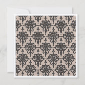 Gouden Metallic Elegante 50e Verjaardagsfeestje Kaart (Achterkant)