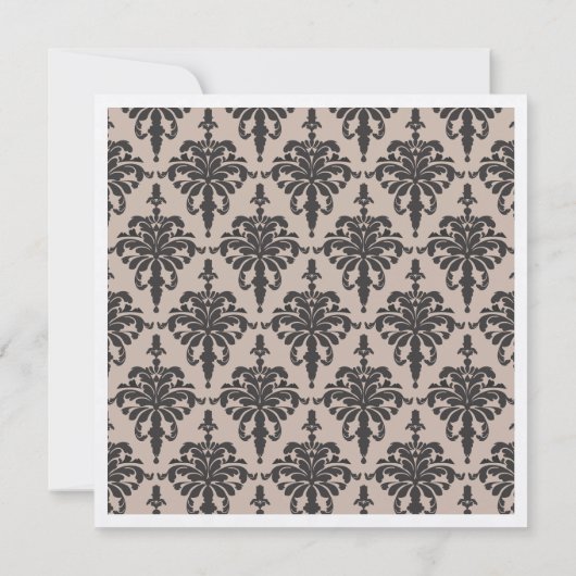 Gouden Metallic Elegante 50e Verjaardagsfeestje Kaart (Achterkant)