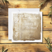 Gouden Metallic Elegante Bewaar de Datum Save The Date