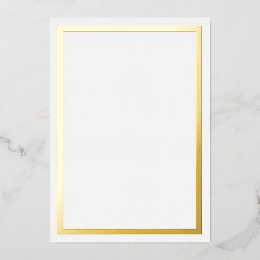 Gouden Metallic Folie Rand Kaarten (Voorkant)