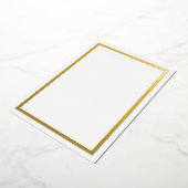 Gouden Metallic Folie Randkaarten Uitnodiging (Gedraaid)