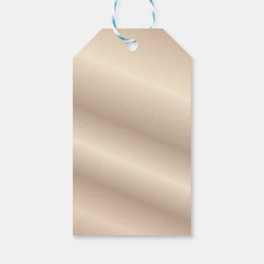 Gouden Metallic Glanzende Gift Labels Cadeaulabel (Achterkant)