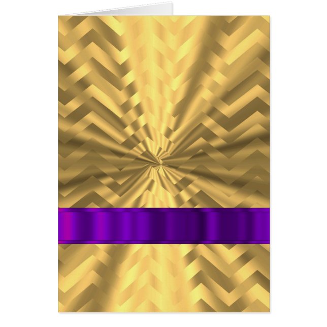 Gouden metallic look chevron (Voorkant)