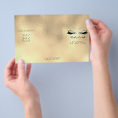 Gouden Metallic Make-up Ogen Wimpers DL 3 Folder (Hand)