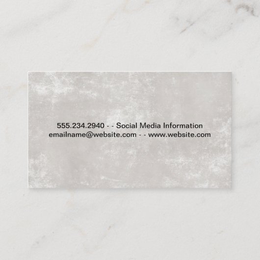 Gouden Metallic Moderne Chic Textuur Visitekaartje (Achterkant)