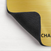 Gouden metallic monogram muismat (Hoek)