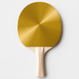 Gouden Metallic Ping Pong Paddle Tafeltennisbatje