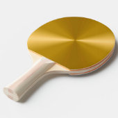 Gouden Metallic Ping Pong Paddle Tafeltennisbatje (Voorkant Gekanteld)