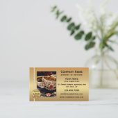 Gouden Metallic QR-code en foto professioneel Visitekaartje (Staand voorkant)