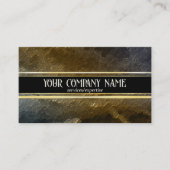 Gouden Metallic QR Professioneel Ontwerp Visitekaartje (Voorkant)
