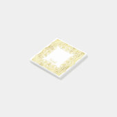 Gouden metallic rand  custom elegantie post-it® notes (Schuin)