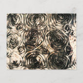 Gouden Metallic Rozen Trouwfoto Save the Date (Achterkant)