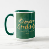 Gouden metallic seizoenen Groeten corporate Mok (Links)