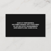 Gouden Metallic Shimmer Shine | boke Visitekaartje (Achterkant)