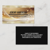 Gouden Metallic Shimmer Shine | boke Visitekaartje (Voorkant / Achterkant)