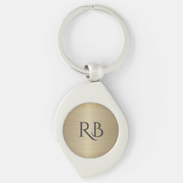 Gouden Metallic Sleutelhanger