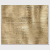 Gouden metallic textuur rustieke shimmer stijlvol cadeaupapier (Vlak)