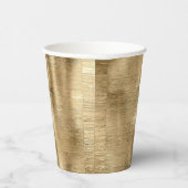 Gouden metallic textuur rustieke shimmer stijlvol papieren bekers (Rechts)
