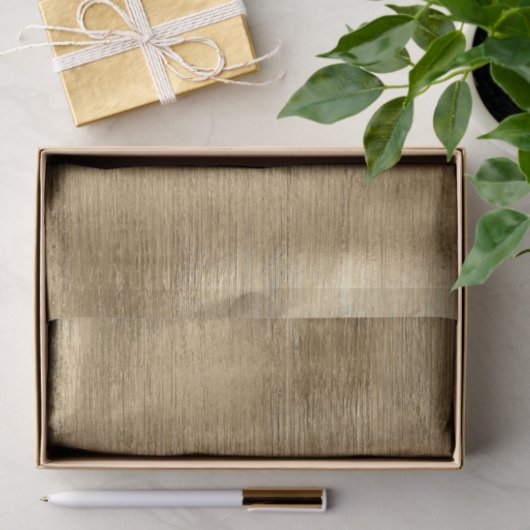 Gouden metallic textuur rustieke shimmer stijlvol tissuepapier (Geschenk)