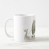 Gouden Metallic Viking Langboot Mok (Links)