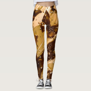 Gouden Metallic Vlinder Glam Abstract Leggings