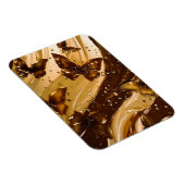 Gouden Metallic Vlinder Glam Abstract Magneet (Rechterzijde)