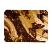Gouden Metallic Vlinder Glam Abstract Magneet (Horizontaal)
