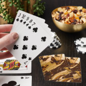Gouden Metallic Vlinder Glam Abstract Pokerkaarten (Insitu)