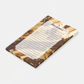 Gouden Metallic Vlinder Glam Abstract Post-it® Notes (Schuin)