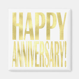 Gouden metallic vrolijke jubileum stijlvolle chic magneet