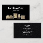 Gouden Meubels Zwart Visitekaartje (Voorkant / Achterkant)