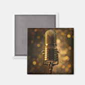  gouden microfoonmagneet magneet (Voorkant / Achterkant)