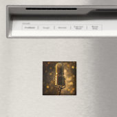  gouden microfoonmagneet magneet (Insitu (Vaatwasser))