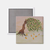 Gouden Middag-magneet Magneet (Voorkant / Achterkant)