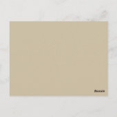 Gouden minimalistische Baby shower Hopes & Wishes  Briefkaart (Achterkant)