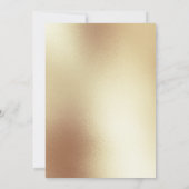 Gouden minimalistische effen geometrische rand zes kaart (Achterkant)