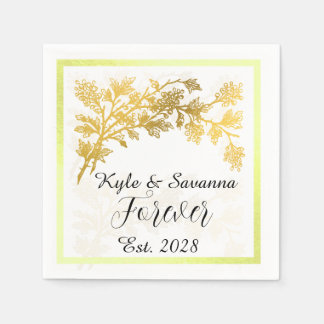 Gouden Minimalistische Elegante Trouwservet Templa Servet