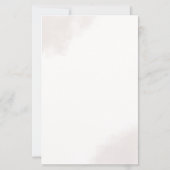Gouden Minimalistische Trouwmenu Kaart (Achterkant)