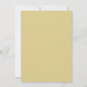 Gouden Mint Bloesem Bruiloft Kaart (Achterkant)