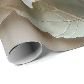 Gouden Mist Bladeren Cadeaupapier (Rol Hoek)